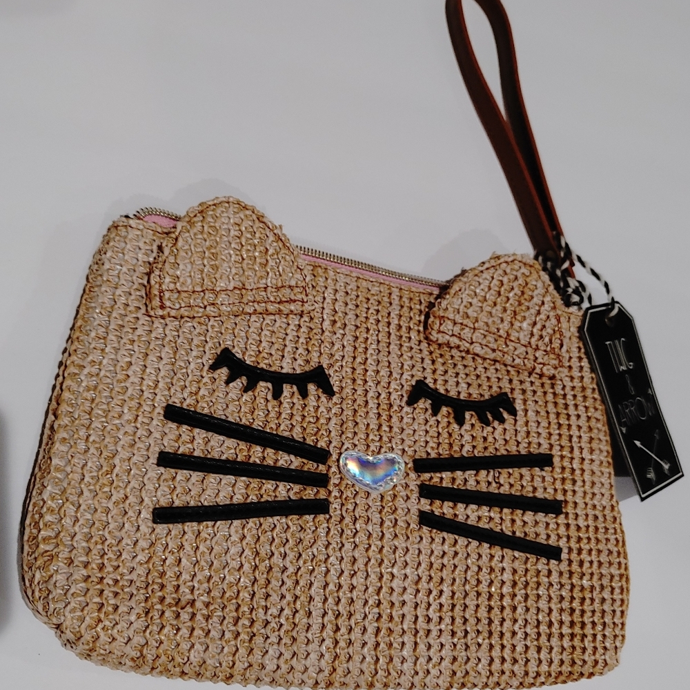 Cute kitty cat wristlet